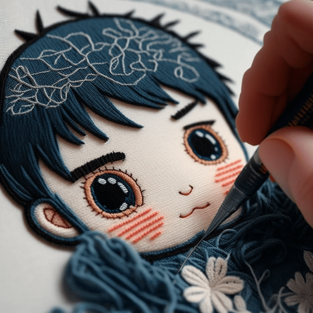 MILO_Embroidery_machine_stitching_anime_86cbc552-8389-402c-965e-44d383b406d1-min